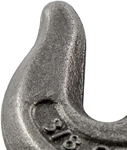 Weld-on Grab Chain Hook 3/8-in Heavy Duty Tow Hook G70 Forged Steel Tractor Hook Weldable for Car, Truck,SUV, RV,UTV,Tractors (6Pcs)