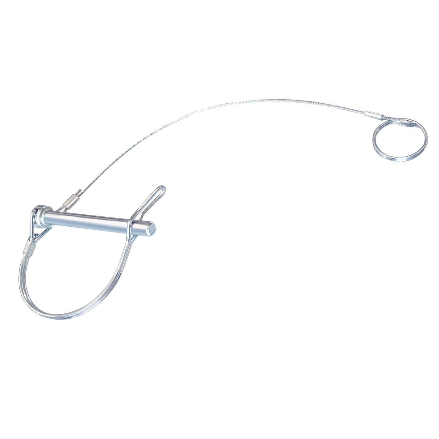 Trailer Coupler Pin 5/16-Inch Diameter x 2-3/4-Inch Long Trailer Pins with Plastic Coating Tether Quick Release Ring - 10Pcs 11-1/2" Length