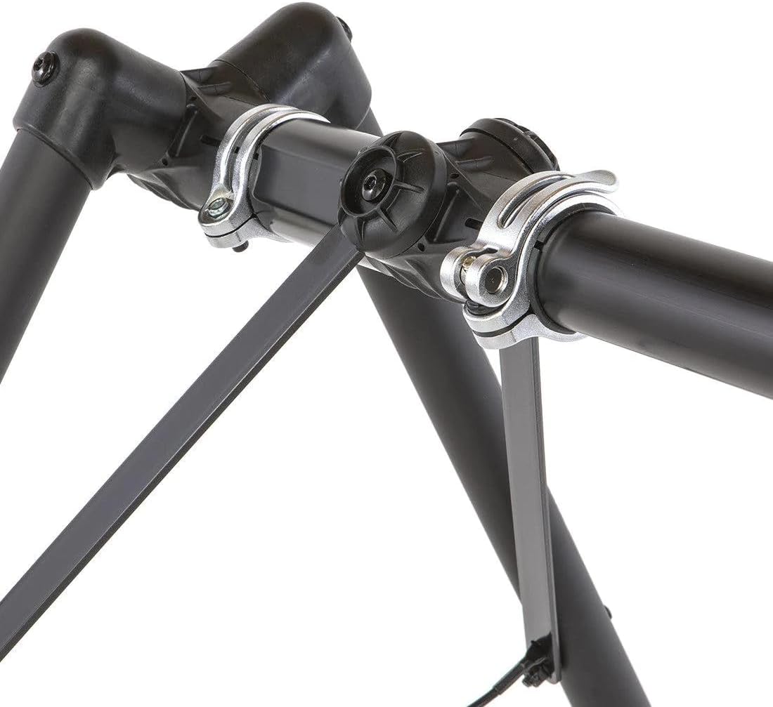 Feedback Sports | A-Frame Portable Bike Storage Rack with Travel Bag | Lightweight Collapsible Aluminum | Bicycle Hanger up to 8 Bikes | for Events | Black