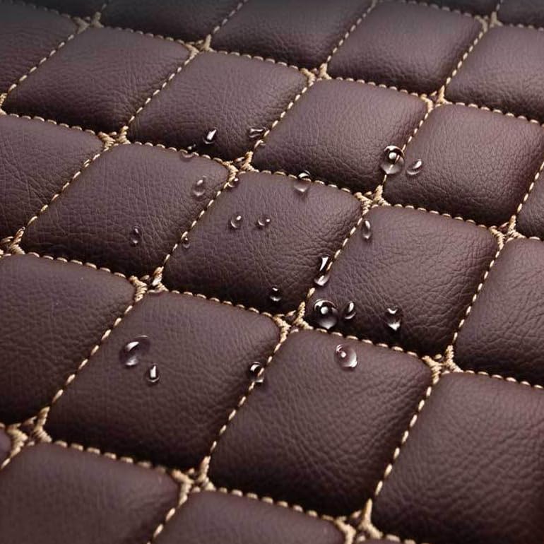 Customized Personalized car Floor mats, All-Weather Luxury car Floor mats, Waterproof and Anti Slip Leather car Floor mat Lining, 95% Customized car, Truck, and SUV Floor mats (Edge Blue)