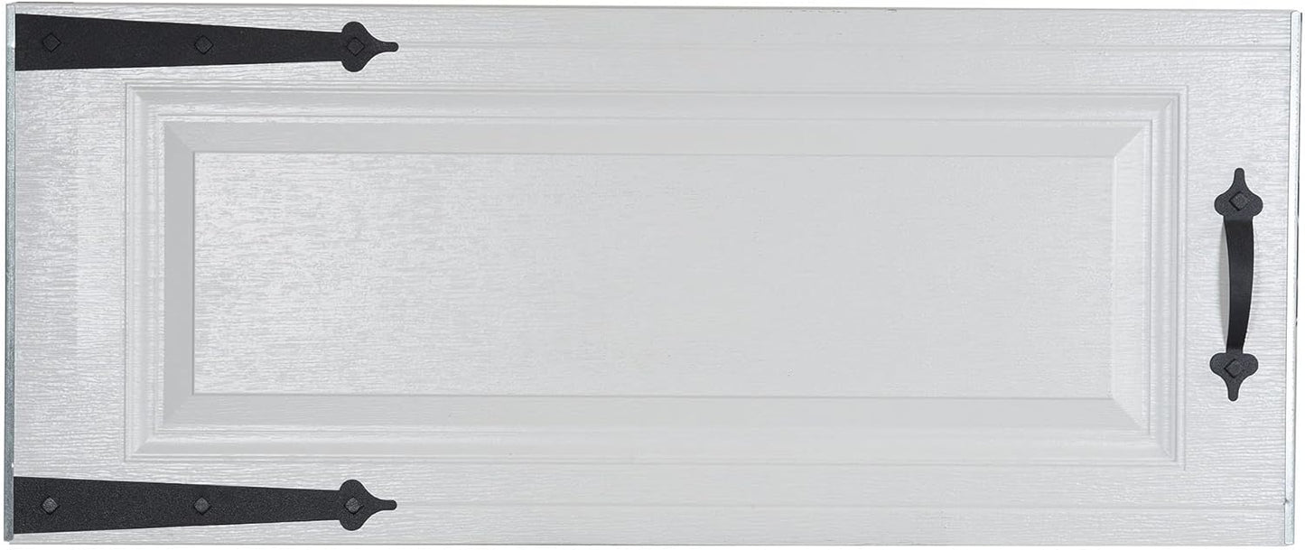 Household Essentials Garage Handle and Hinge Magnets – Decorative Magnetic Hardware Steel Doors, Easy Installation, Durable & Weatherproof, Set of 6