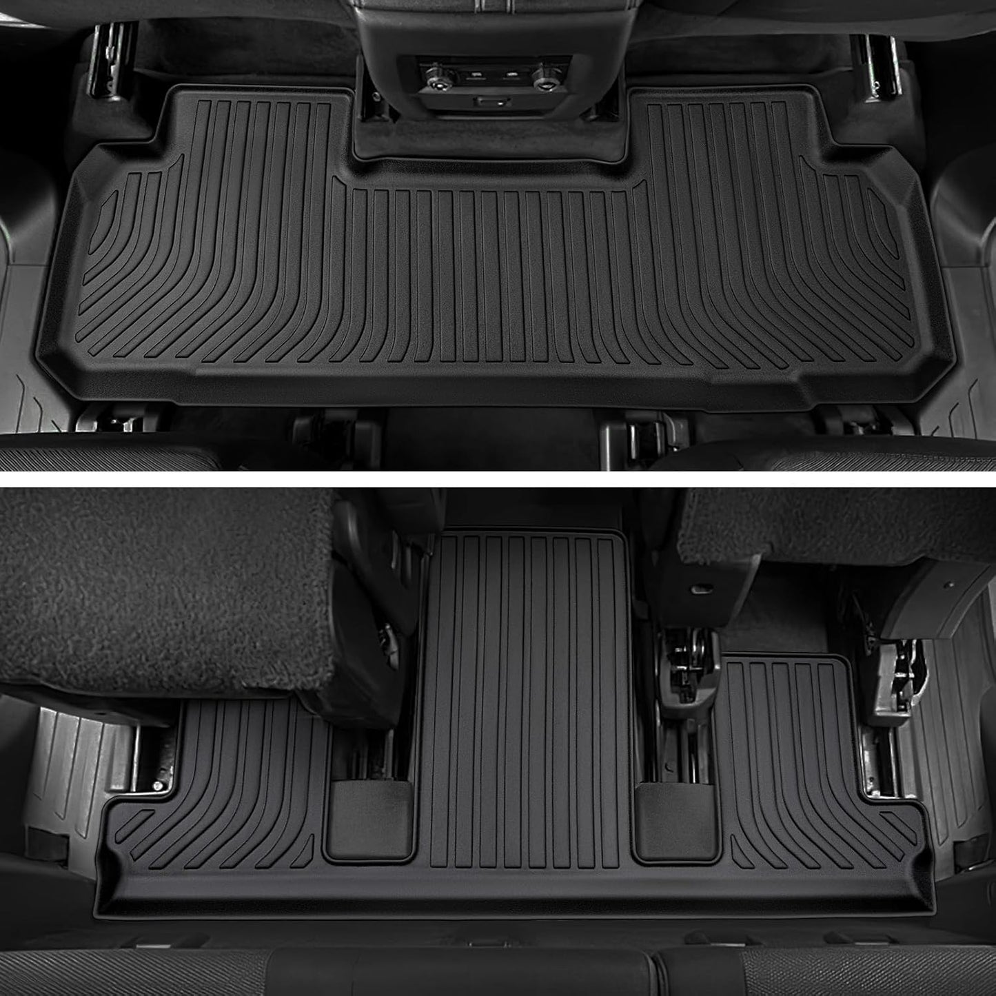 for 2018-2023 Chevy Traverse Floor Mats & Cargo Liner only for 7 Seats, for 2018 2019 2020 2021 2022 2023 Chevy Traverse Accessories All Weather Bucket Seats (Fit 2024 Traverse Limited)