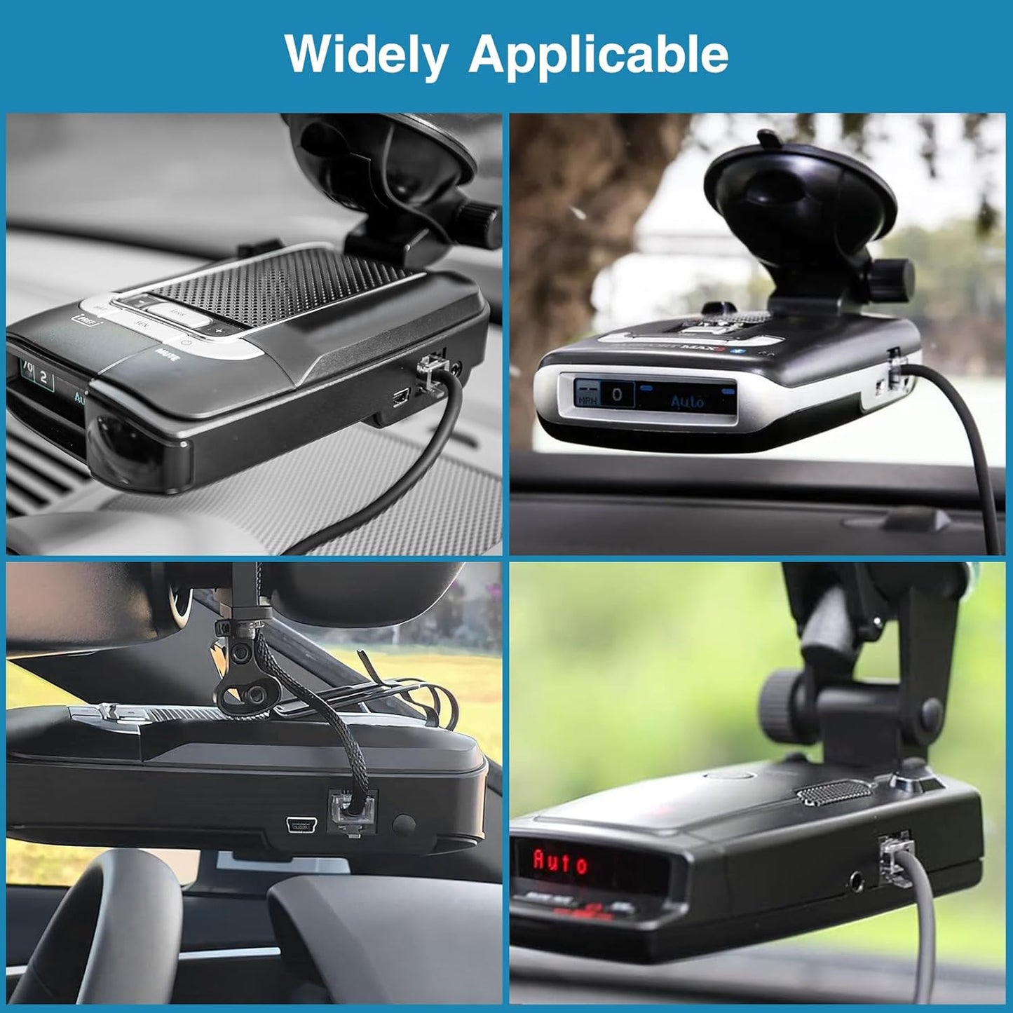 Radar Detector Cable, Type C to RJ11 Plug Cable,for Escort Radenso XP Uniden Beltronics Cobr Whistler Radar Detector,Replacement Power Cable for Radar Detectors