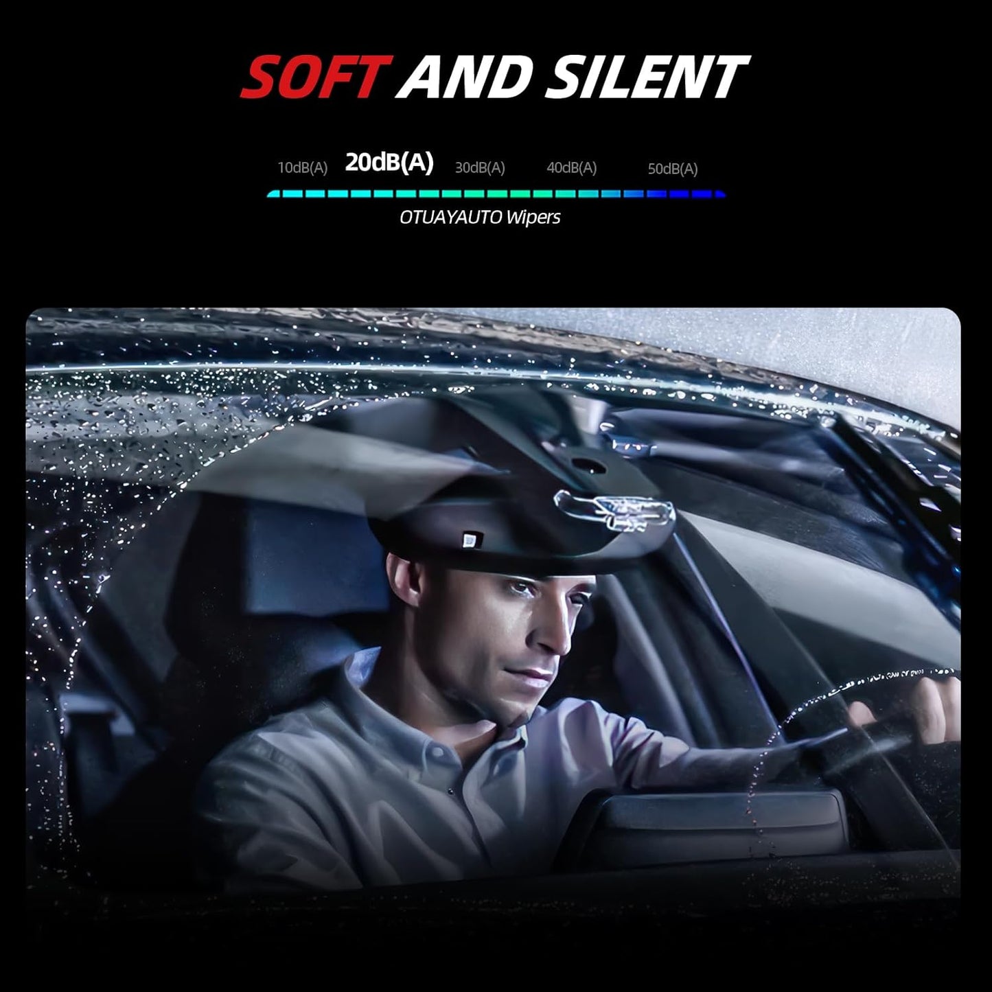 OTUAYAUTO Windshield Wiper Blades - Replacement for Mercedes-Benz ML-Class W164, ML320 ML350 ML550 ML63 06-11, X164 05-12, W251 06-12, Front and Rear Wiper Blades, Pinch Tab - 28"+21"+12" (Pack of 3)