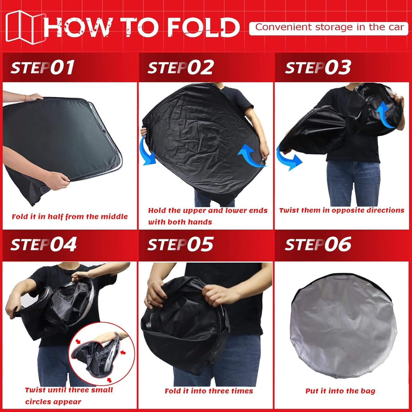 KAYZT Windshield Sun Shade for 2015-2025 2026 Ford Transit Wagon XL,Wagon XLT (Not for Transit Connect), Foldable Sunshade Front Window Custom Fit Car Accessories