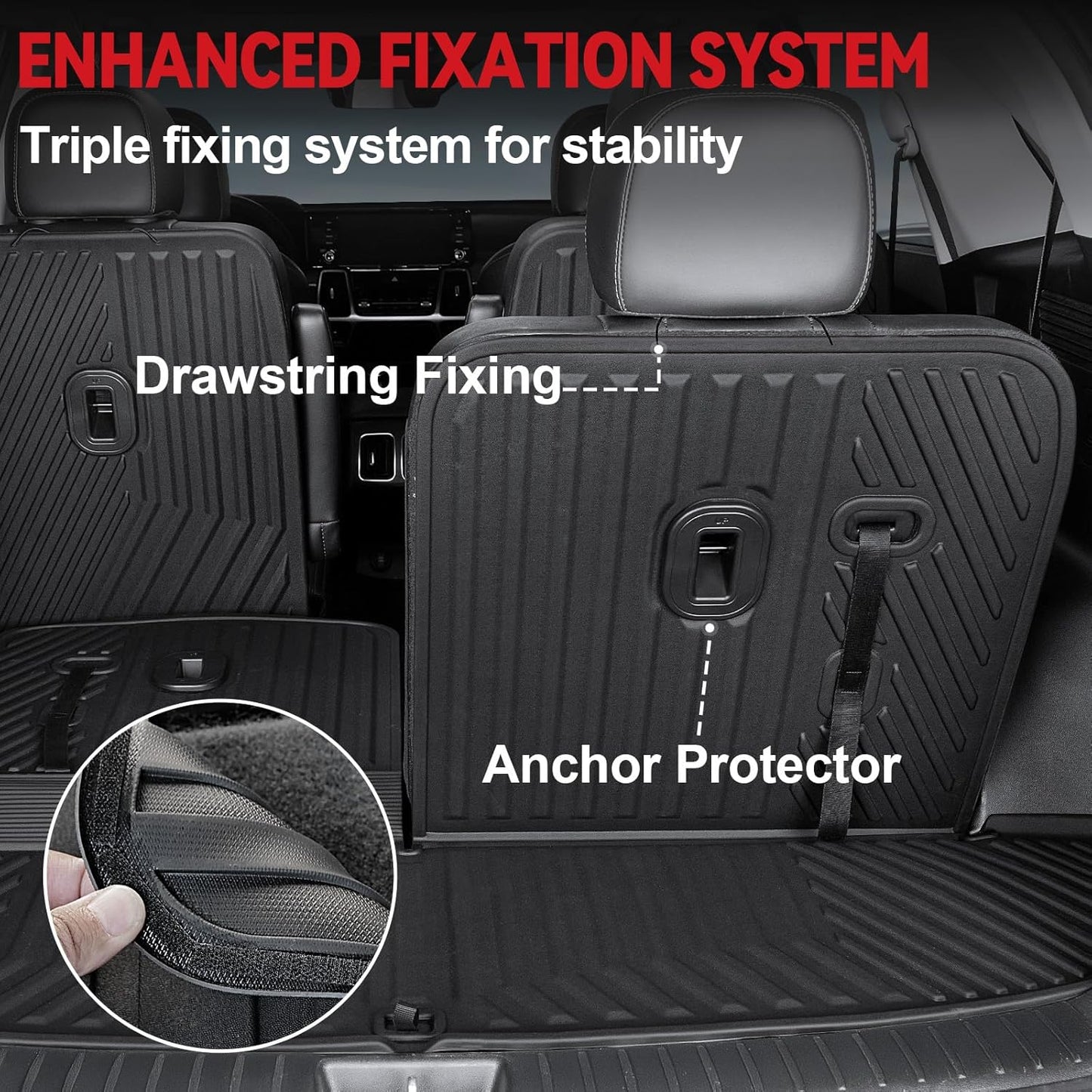 GALVAGNIATE Floor Mats for 2021-2024 2025 Kia Sorento 6-Seat/7-Seat (Not for Hybrid), All Weather TPE Floor Mat and 2-in-1 Cargo Liner with Backrest Mat for Sorento Accessories