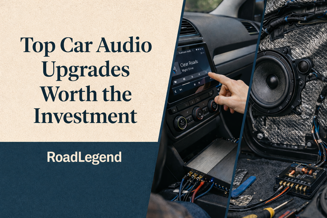 Top car audio upgrades worth the investment featuring upgraded head unit, speakers, and amplifier