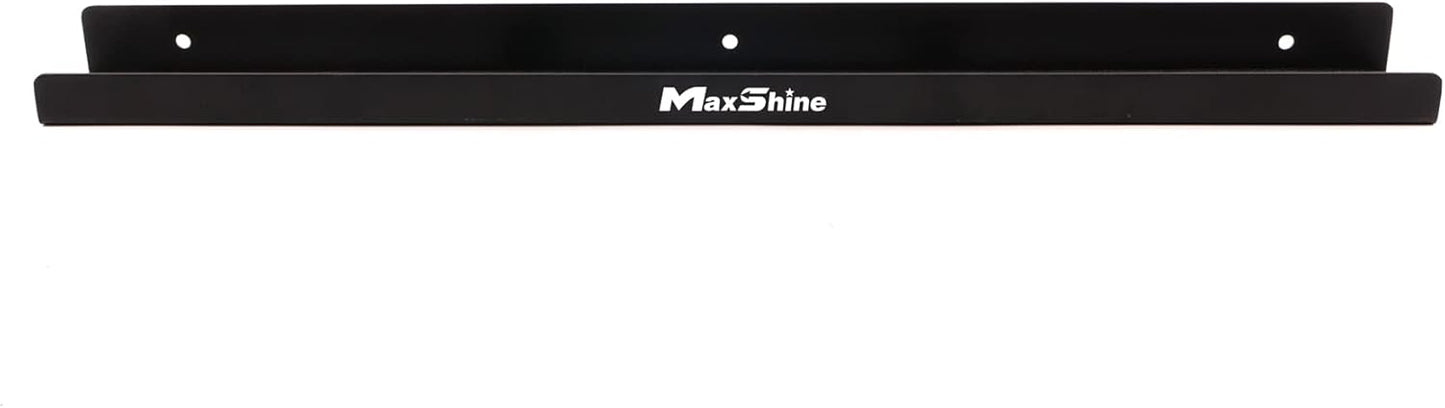 Maxshine Universal Trigger Bottle Holder H03D | Metal, Black | Wall Mount, Holds 6 Bottles, Lightweight | Garage Spray Bottle Organizer for Car Detailing Supplies