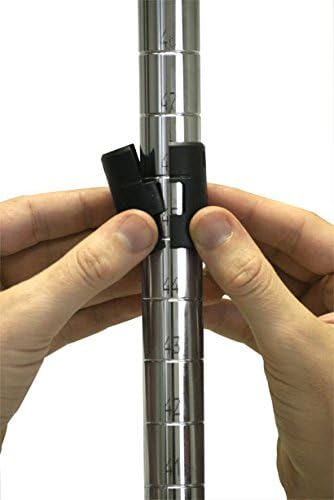 Omega 14" Deep x 36" Wide x 86" High 3 Tier Chrome Starter Shelving Unit