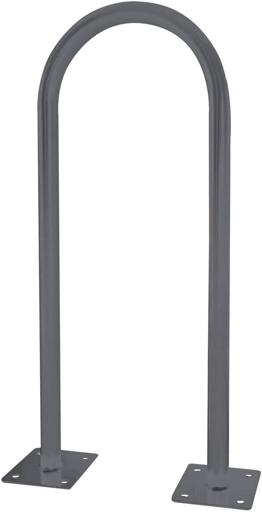 Sandbaggy U Shaped Bike Rack - Outdoor, Commercial - Galvanized Steel - Surface/Ground Mounted (2, Gray)