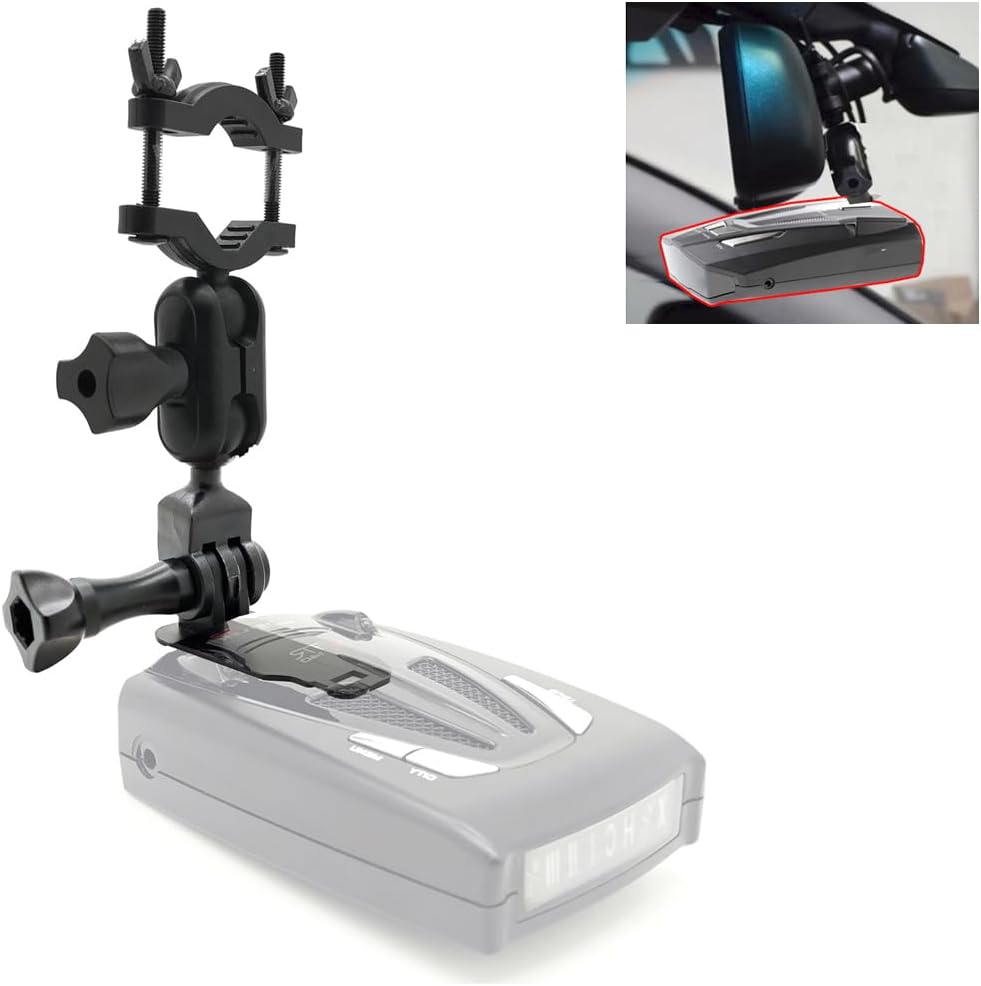 Radar Detector Rearview Mirror Stem Mount for for All Whistler Radar Detector (CR DE SL SRT XT XTR LRD Z & More)