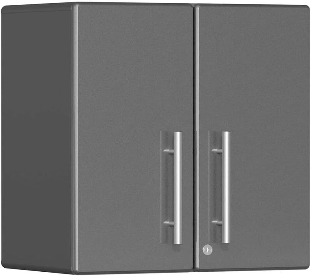 Ulti-Mate UG27080G 8-Piece Garage Wall Cabinet Kit in Graphite Grey Metallic