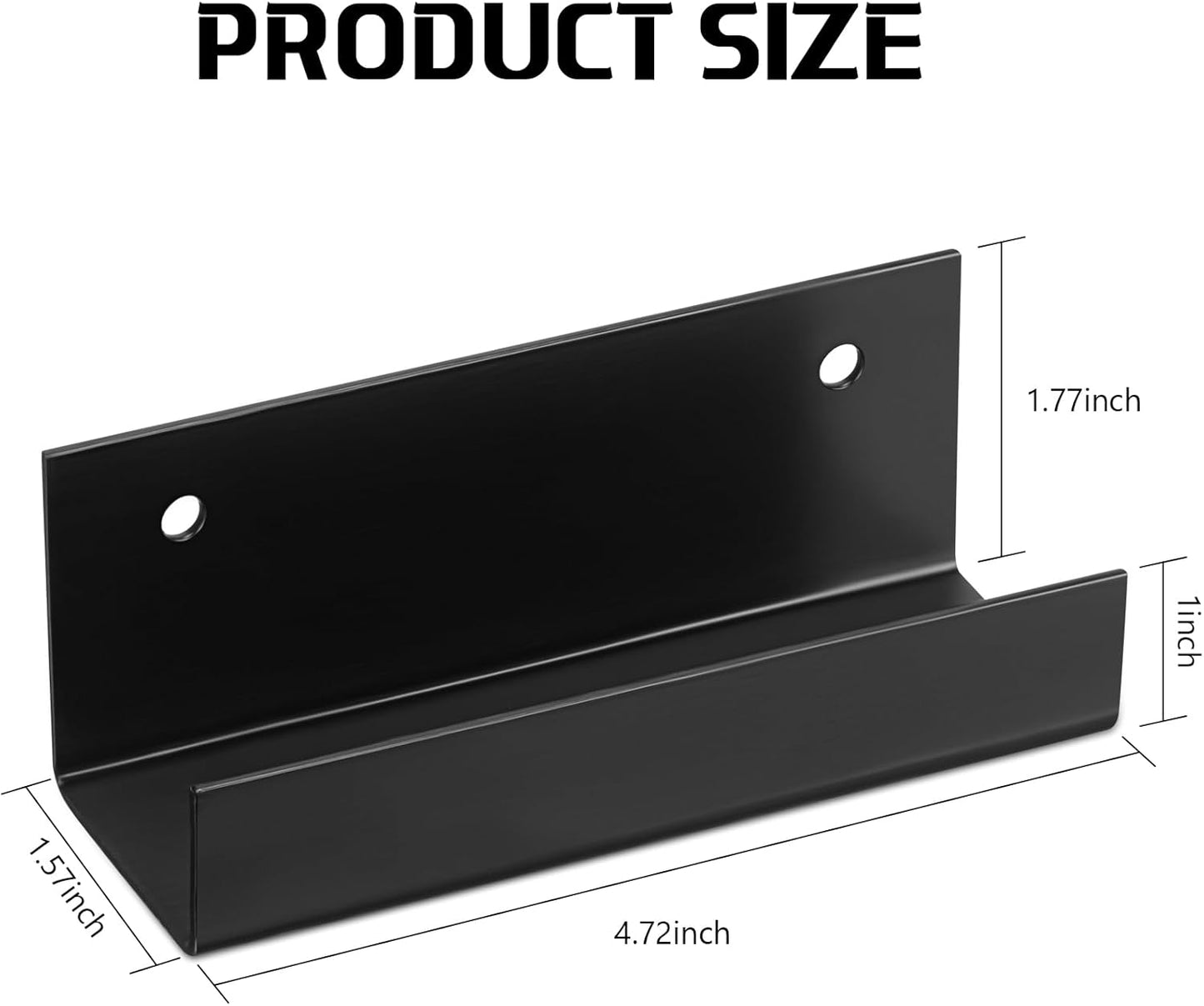 Blulu 2 Pcs Wall Mount Ladder Wall Wheelbarrow Hanger Steel Garage Storage Hook Wheelbarrow Hanger Heavy Duty Garage Storage Organizer for Hang Ladders Carts Chair Bicycle (Black)