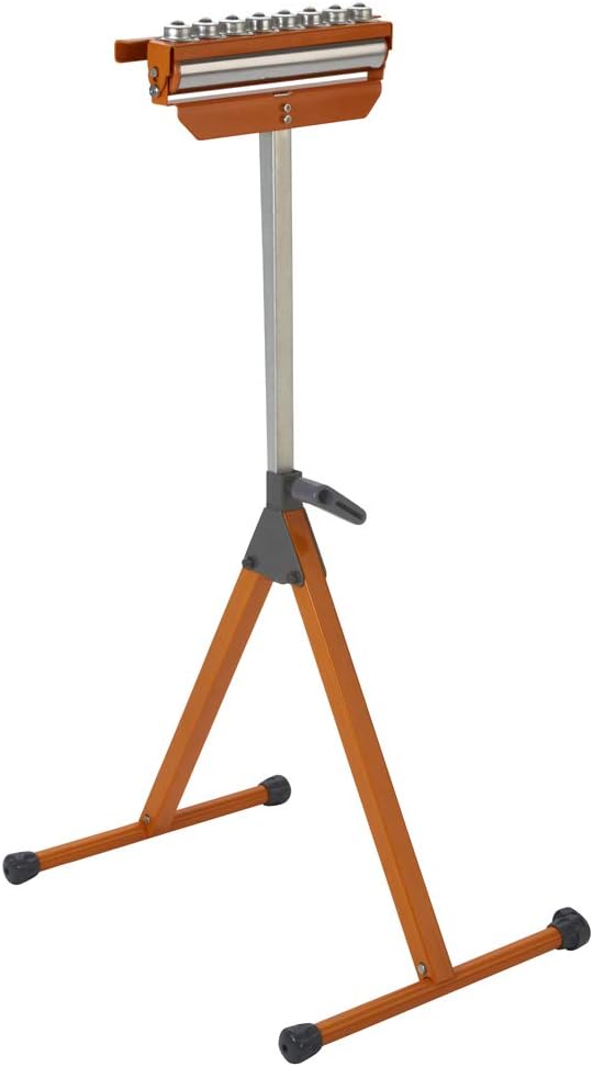 Bora Wood Organizer and Lumber Storage Metal Rack with Portamate PM-5093 Tri Function Pedestal Roller