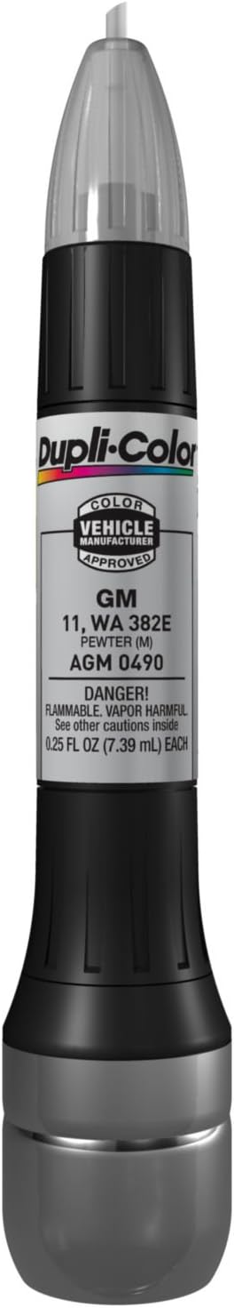 Dupli-Color AGM0490 Scratch Fix All-In-1 Exact-Match Automotive Touch-Up Paint – General Motors Pewter – 0.25 oz. Paint Pen
