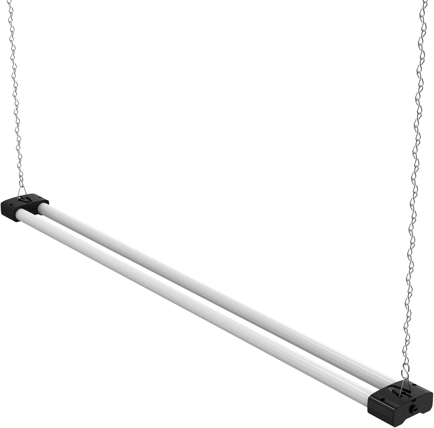 DYMOND 4 FT 40W LED Shop Light Fixture with Inline Switch, Hanging or Flush Mount, Bright Daylight 5000K for Garage Workshop Basement