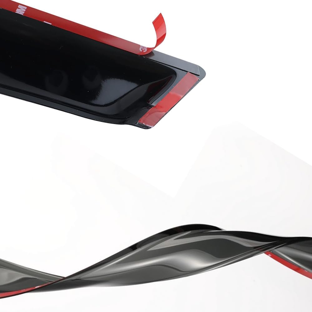 94355 Side Window Wind Deflector,4pc Tap-On Sun Rain Guards Set,Window Shade fit for 02-06 Cadillac Escalade EXT/Chevy Avalanche,00-06 GMC Yukon XL,01-07 GMC Sierra 2500 Crew Cab