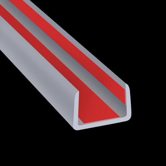 Rubber Edge Trim, Flexible Edge Banding, 3/4"(19mm) U Channel Furniture Edge Protector, Self Adhesive Edge Guards for Plywood, Wood, Glass Parts, 20Ft, Grey Color