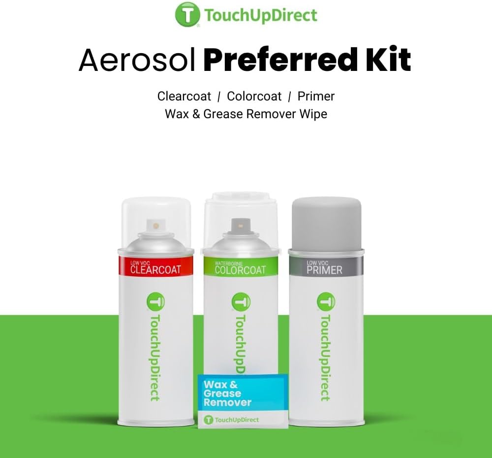 TouchUpDirect 8R3 Pacific Blue Metallic Compatible with Toyota Exact Match Touch Up Paint Aerosol - Preferred Kit