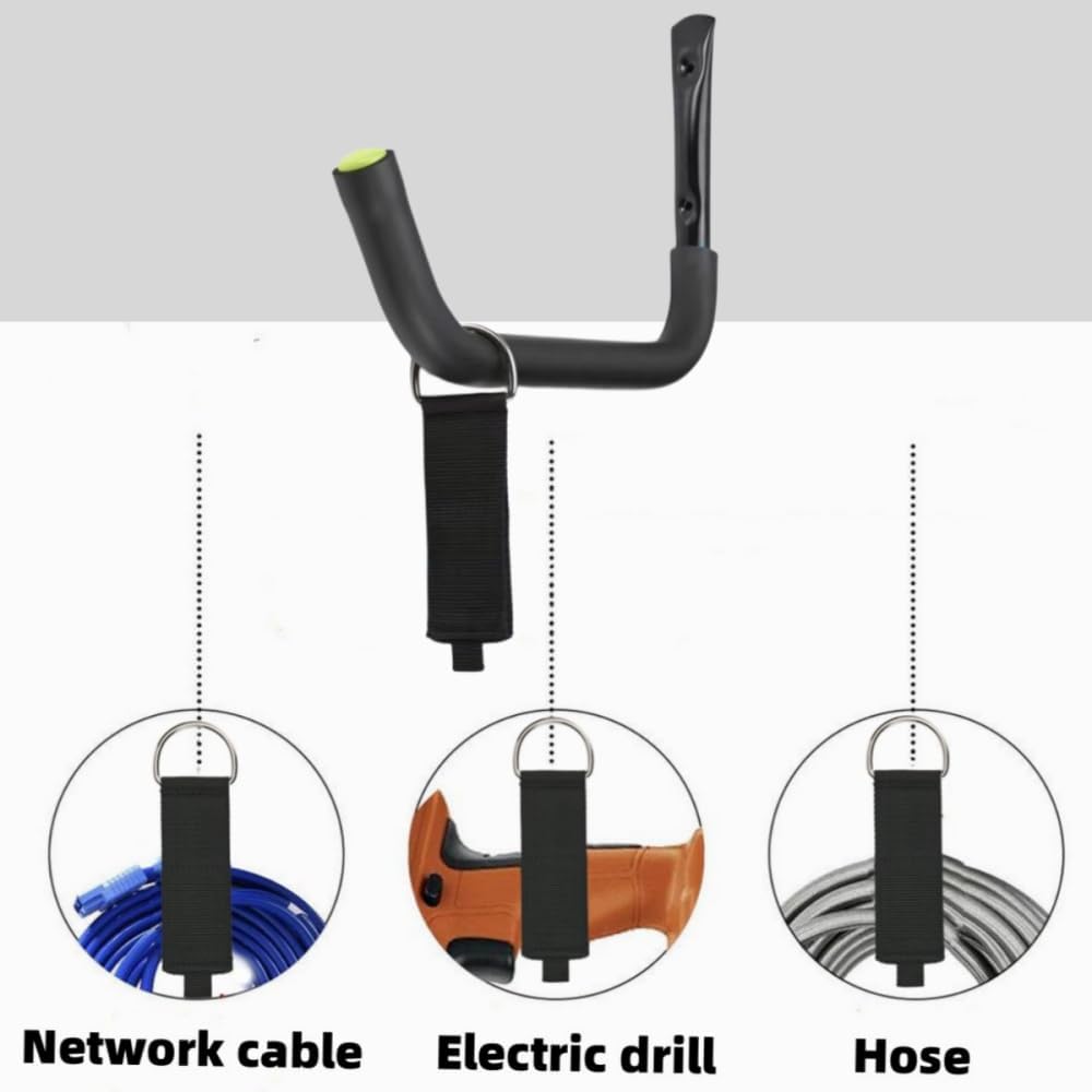 Garage Storage Heavy Duty Hooks, 15Inch Jumbo Arm Kayak Rack, Heavy Duty Wall Hooks for Canoe, Ladder, Bicycle, Folding Chairs, Surfboard, Snowboard, Hose and Tools (6 Pack)