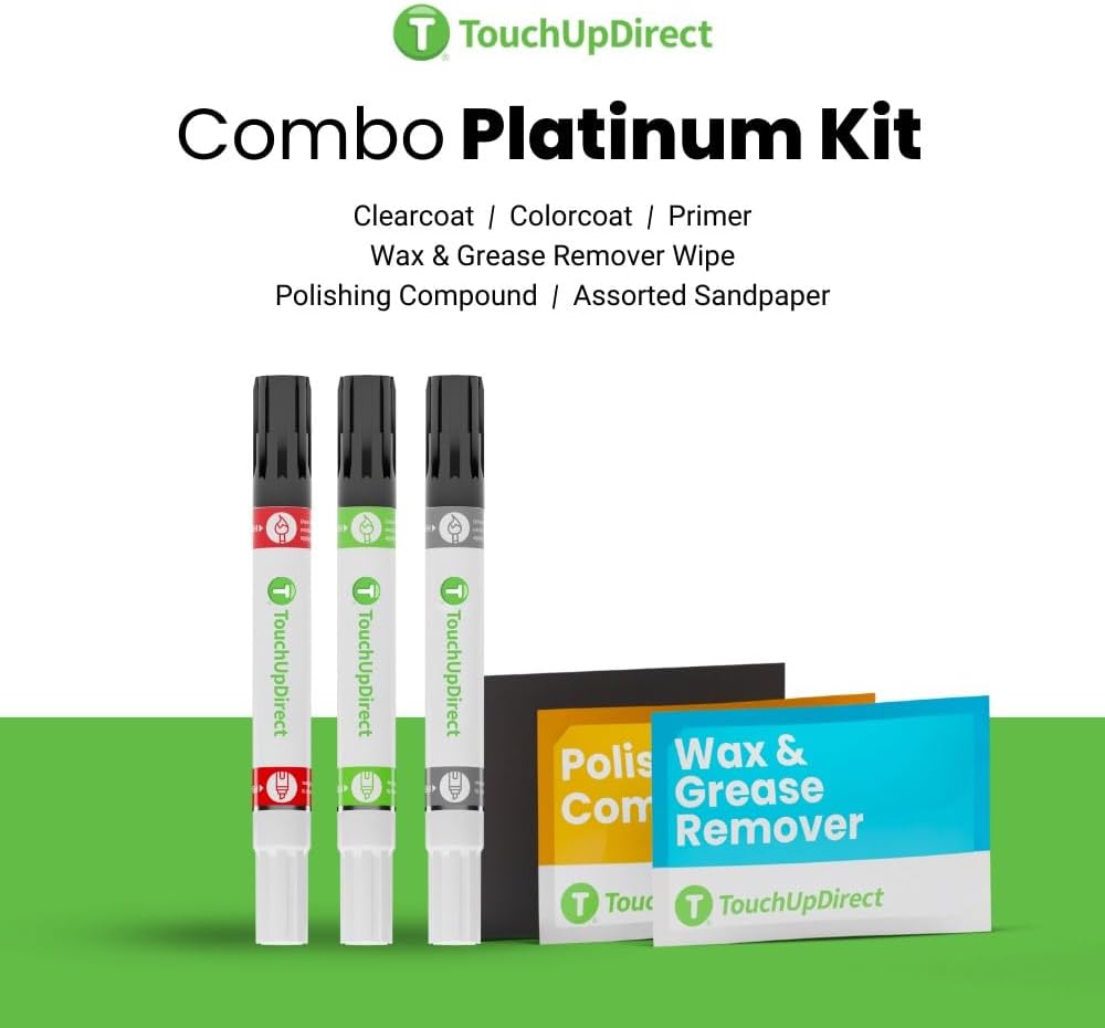TouchUpDirect 4X7 Brownstone Compatible with Toyota Exact Match Touch Up Paint Combo - Platinum Kit