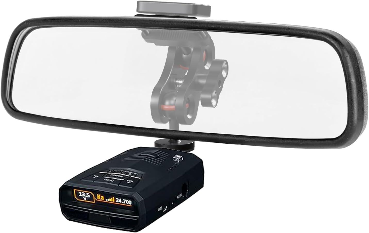 Radar Mount Mirror Mount Bracket，Aluminum Radar Detector Mounting (for Uniden Radar Detector Mount)
