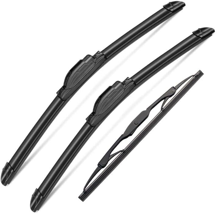 3 Wipers Set for Ford Escape Mercury Mariner 2005-2007, Windshield Wiper Blades Original Equipment Replacement Front and Rear- 20"/18"/10T" (Pack of 3) J- HOOK