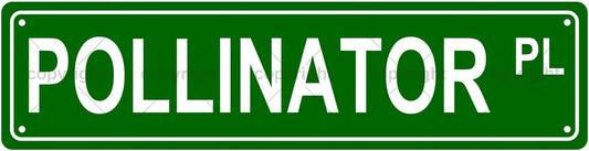POLLINATOR PL Space Metal Tin Street Sign Bar Cafe Garage Cave Home Room Wall Bathroom Farmhouse Garden Porch Patio Decor, 16 x 4 Inch