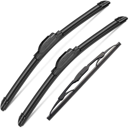 3 Wipers Set for GMC Yukon/Yukon XL 2015 2016 2017 2018 2019 2020, Windshield Wiper Blades Original Equipment Replacement Front and Rear- 22"/22"/13T" (Pack of 3) J- HOOK