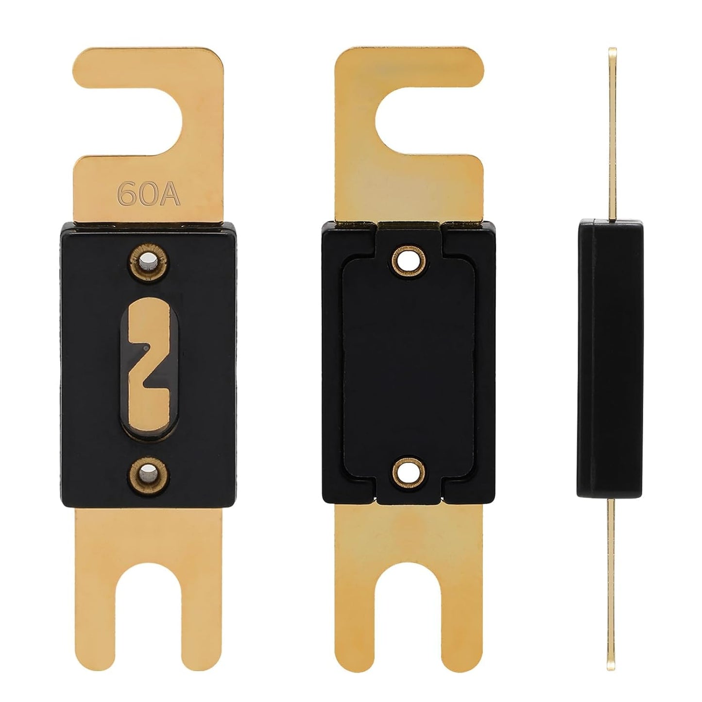 60A ANL Fuse 60 Amp Inline Blade Fuses 32V for Car Audio Inverter Automotive Stereo (Pack of 3 pcs)
