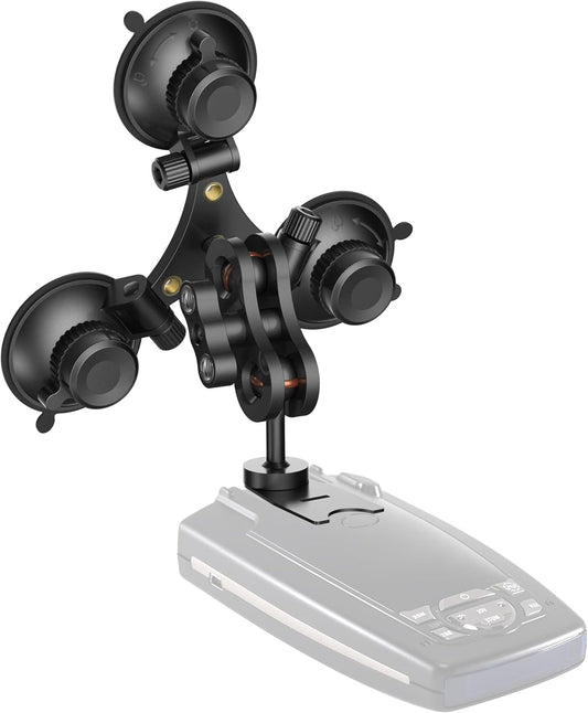 Radar Detector Mount, Triangular Suction Cup Mount,Windshield Radar Detector Suction Cup Bracket (for Escort Passports, Beltronics Radar)
