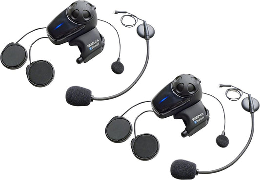 Sena SMH10D-11 Motorcycle Bluetooth Headset/Intercom Communication System with Universal Microphone Kit (Dual)