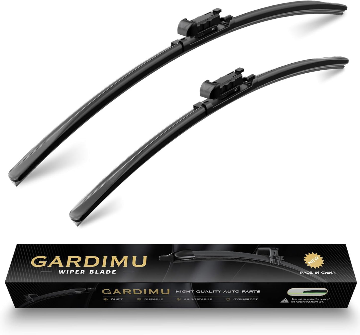 Front Windshield Wipers, 2-Piece Set for BMW 6 Series 645Ci 650i 2003 2004 2005 2006 2007 2008 2009 2010 - Automotive Replacement Front Wiper Blades for Car Window