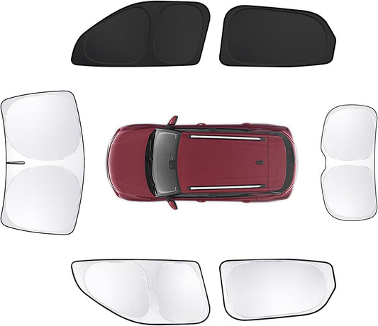 6pcs Car Window Shades for Chevrolet Trailblazer 2021-2025 Accessories,Windshield Side Rear Full Sunshade,Sun Visor UV Blocking, Privacy Protection and Blackout for Camping Outdoor