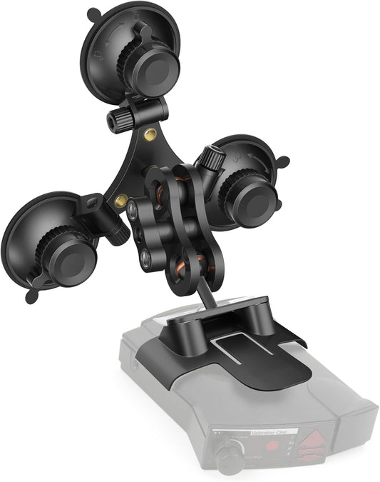 Radar Detector Mount, Triangular Suction Cup Mount,Windshield Radar Detector Suction Cup Bracket (for Valentine V1 Radar Detector Model)