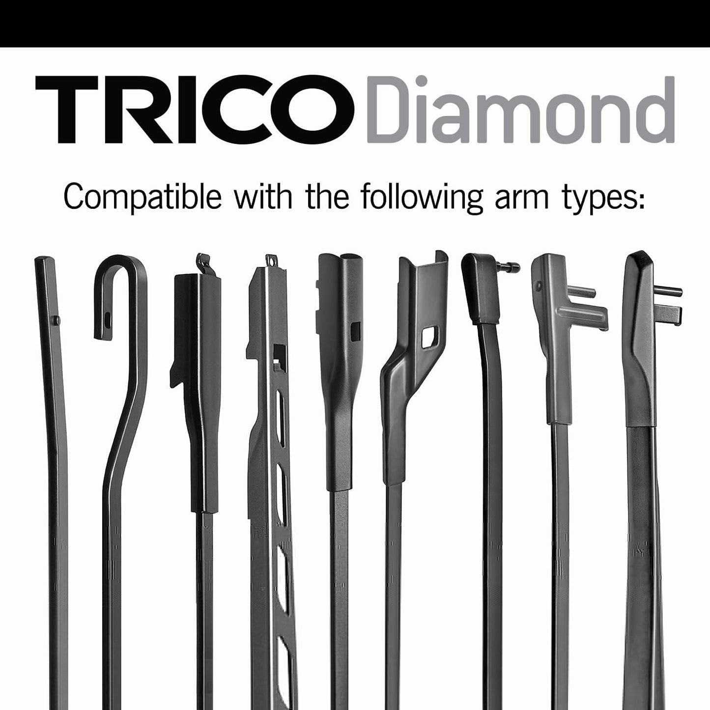 TRICO Diamond 20" + 20" Premium Automotive Replacement Windshield Wiper Blades (Set of 2), Passenger and Driver Side All-Weather Beam Wiper Blades for Select Vehicle Models