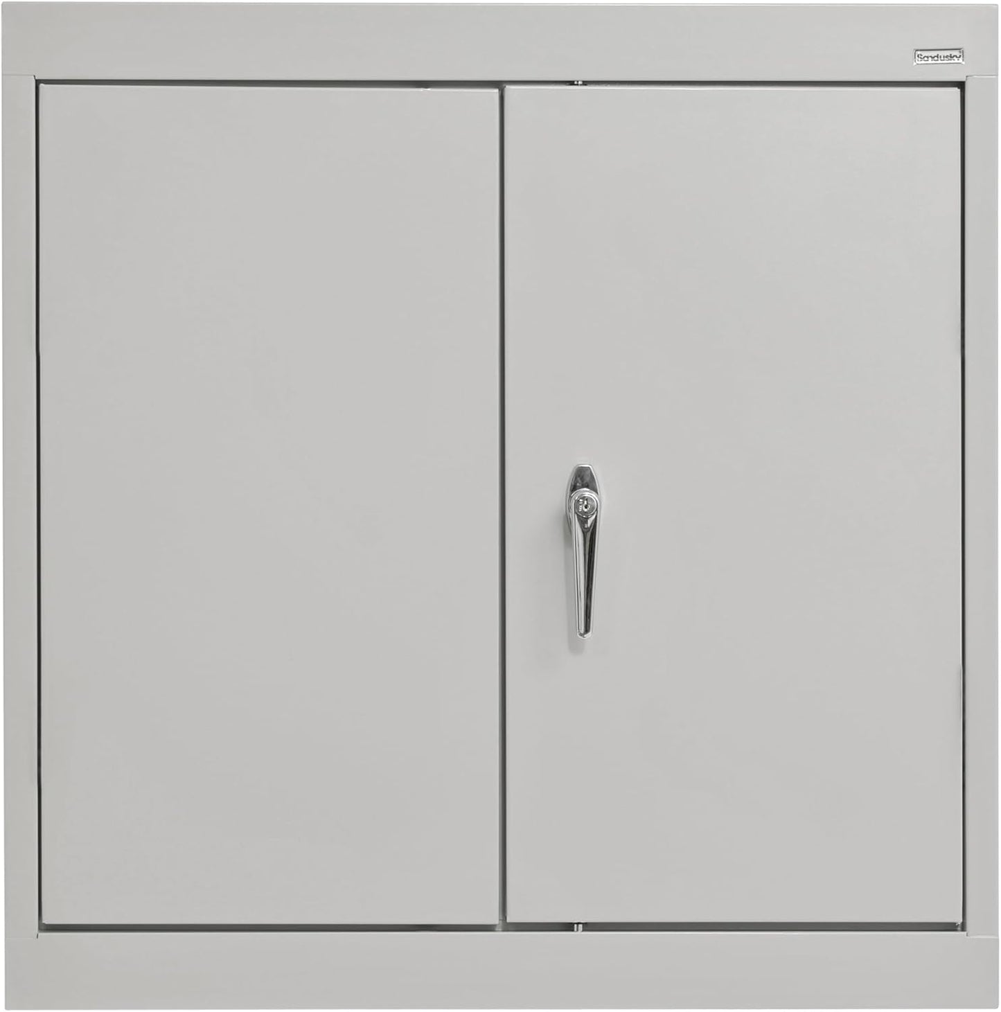 Sandusky Lee WA11301226-05 Wall-Mount Metal Storage Cabinet with Adjustable Shelf, Locking Handle, 200lb Capacity, 12" Depth x 30" Width x 26" Height, Dove Gray