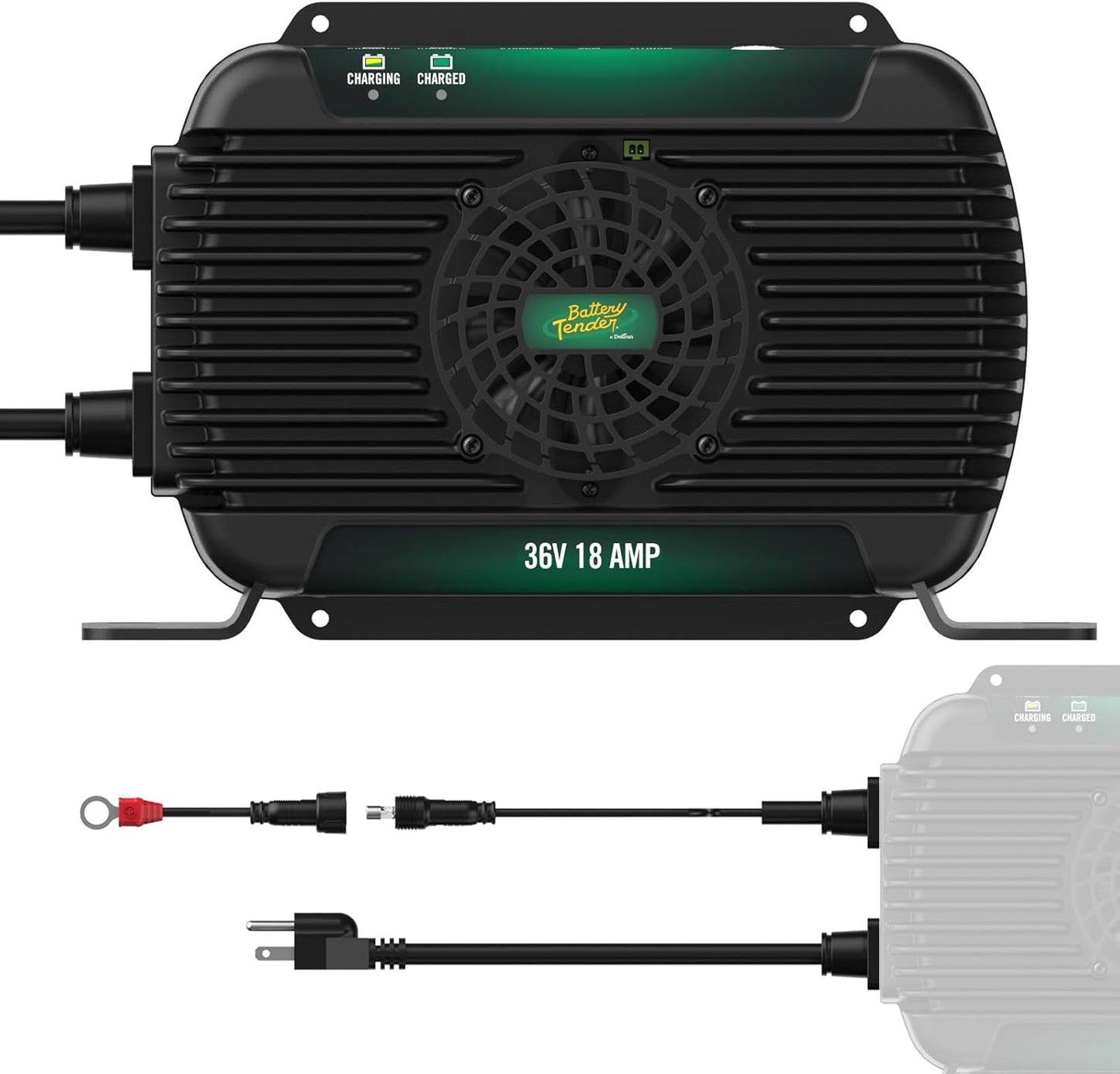 Battery Tender PowerPlus 36V, 18 AMP Battery Charger and Maintainer - Golf Cart and Marine Applications - IP68 Weather Resistant