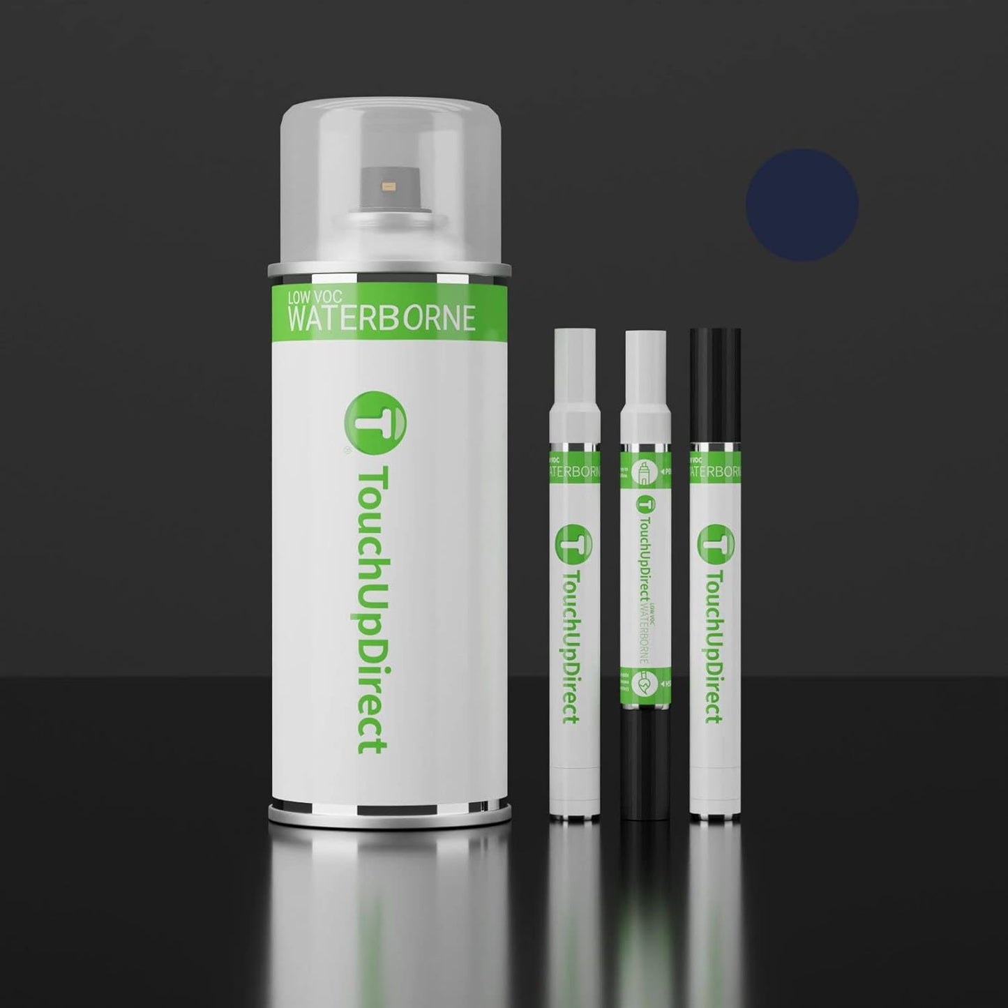 TouchUpDirect 8S6 Dark/Nautical Blue Metallic for Toyota Exact Match Touch Up Paint Aerosol - Essential Package