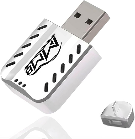 MMB Wireless Carplay Adapter for Apple 2025 Upgrade Mini Apple carplay Fast & Stable, No Delay,Plug and Play Convert Wired to Wireless CarPlay Adapter for iPhone 6+ and 2017+ Cars USB/Type C