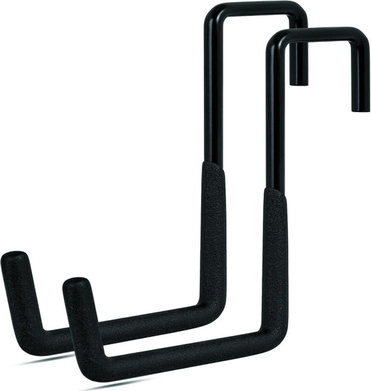 Rafter Hanger Hook 2 Pcs, Large S Hooks, Upgraded Fence Hangers, Ladder and Bike Hanging Hooks for Storage, Heavy Duty Garage Utility Rafter Hook for Hanging Hose, Plants, Chairs and More