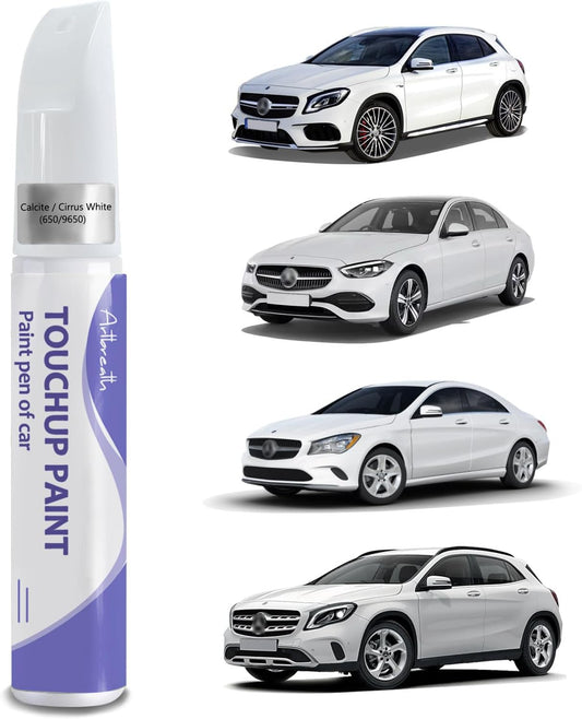 Touch Up Paint for Benz Cirrus White(650/9650)-Exact Match–Chips and Nicks TouchUp Paint Pen Scratch Repair Car Accessories Car Paint Pen for Erase Car Scratches