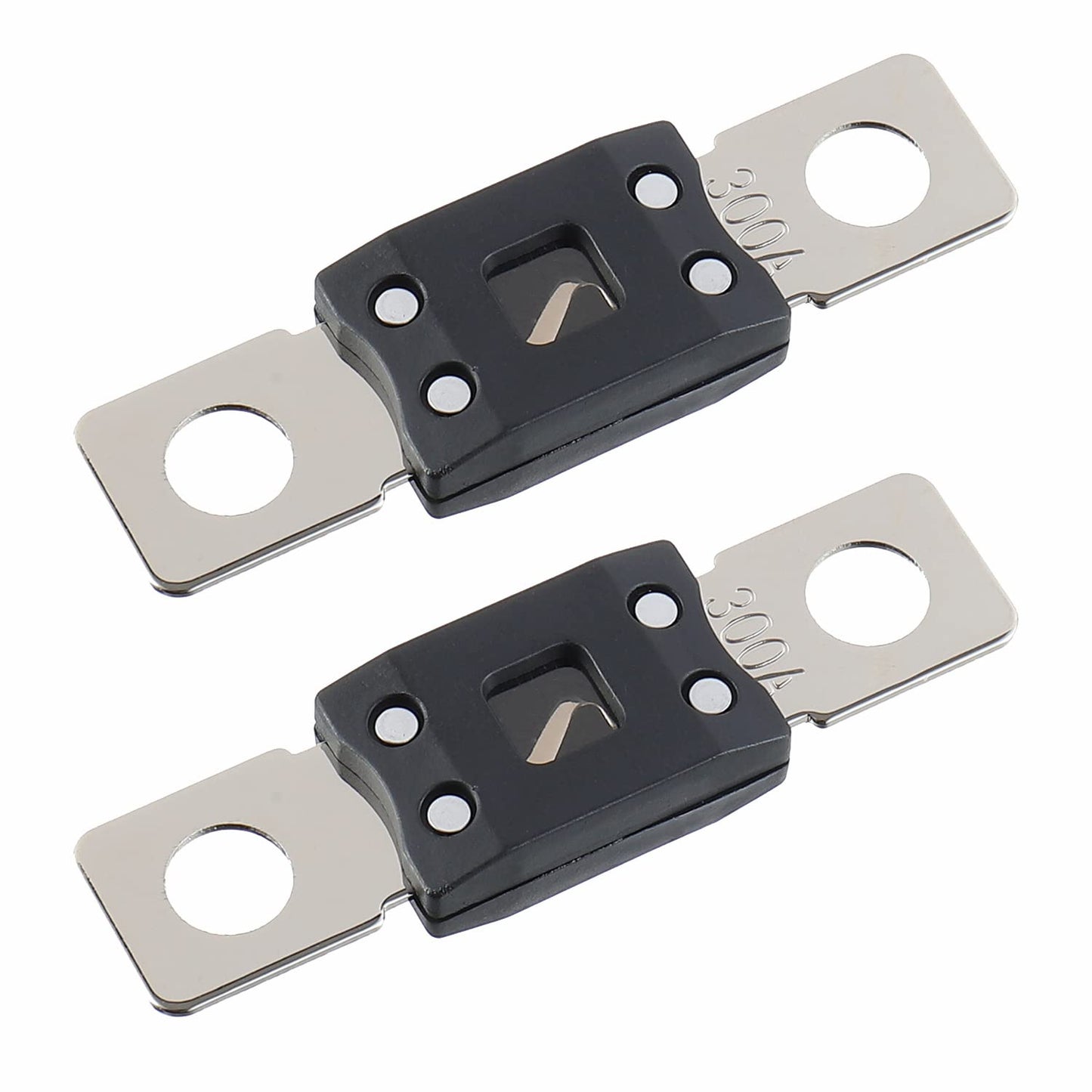 300A MEGA High Current Fuse - 300 Amp Bolt-on Fuse for Cars, Trucks, Construction Vehicles, Buses, Caravans (2 Pcs)