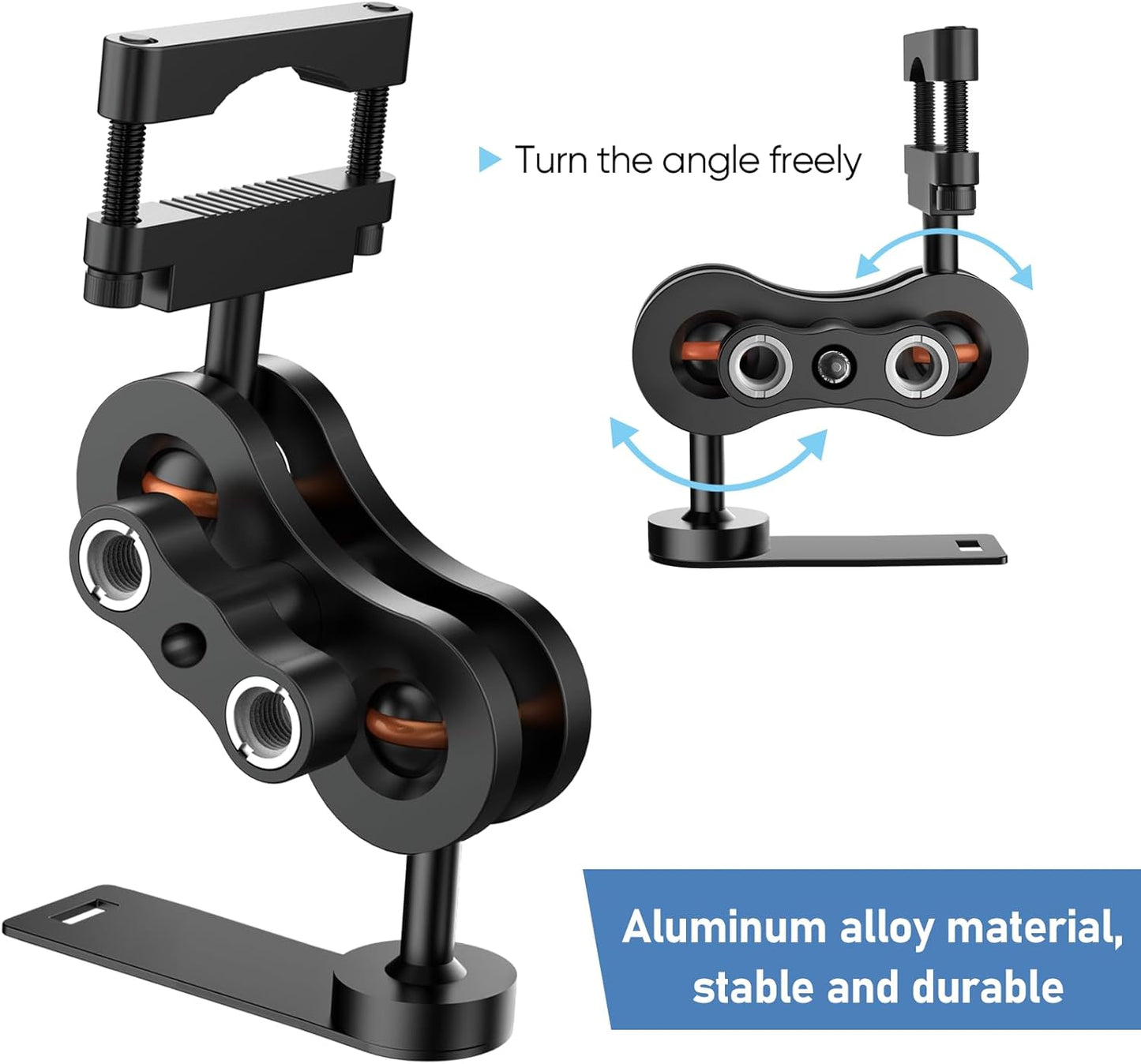 Radar Detector Mount Rearview Mirror Bracket,Aluminum Rearview Mirror Rod Mount Compatible for Uniden R7 R8 R8w (Only for R7 R8 R8w Radar Detector)