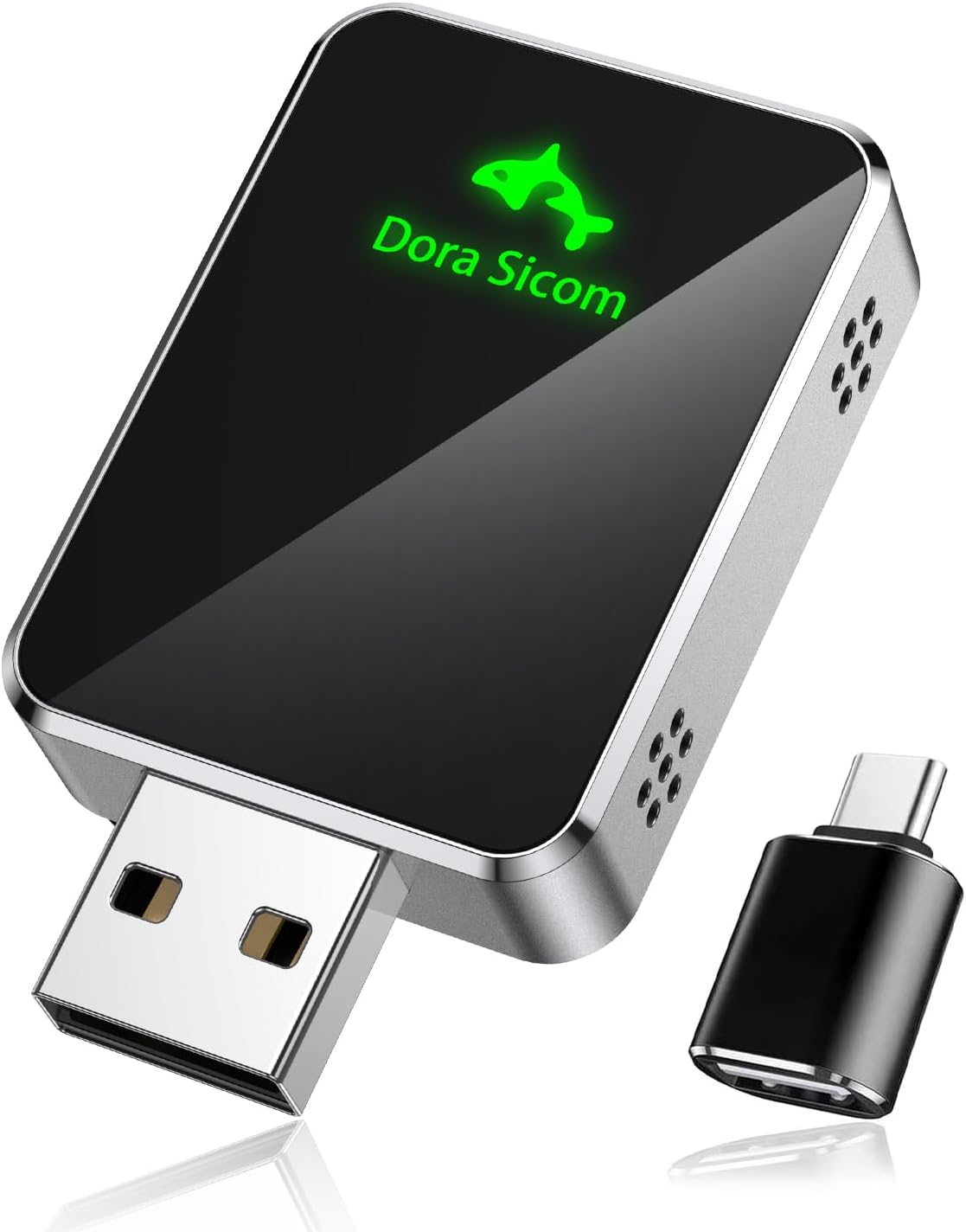 Wireless CarPlay Adapter for iPhone, Convert Wired to Wireless Apple car play Adapter, Mini Size with Extension Cable USB & USB-C/Type-C, Stable Control & No Delay，For cars in 2016 or later