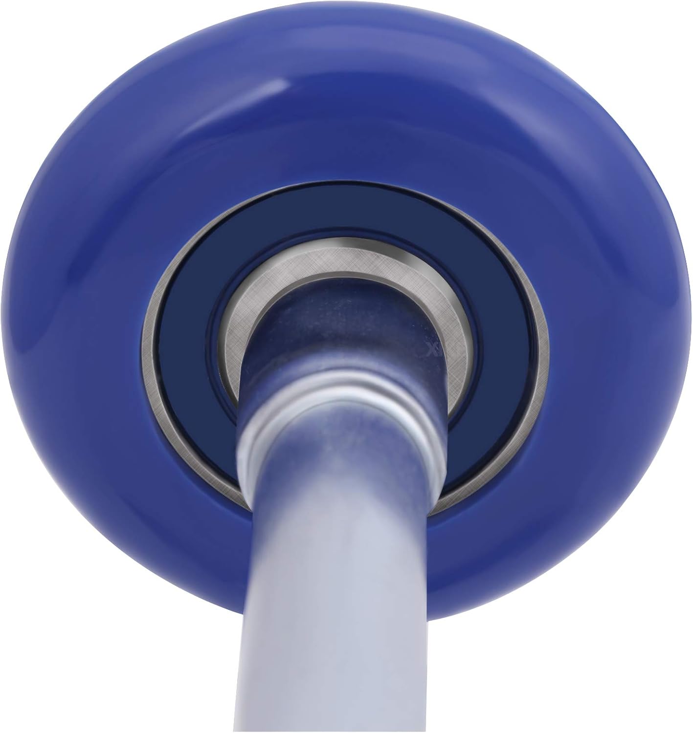 XiKe 10 Pack Blue 2" Nylon Garage Door Roller 4" Stem, Quiet/Durable and High Load, Use 6200-2RS Double Seals Precision Bearings.