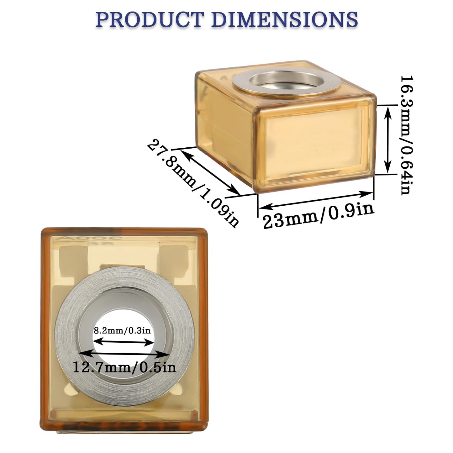 MRBF Terminal Fuse Block 40 AMP Marine Rated Battery Fuse 58V DC Max IP66 Waterproof Fuse Holder 40A