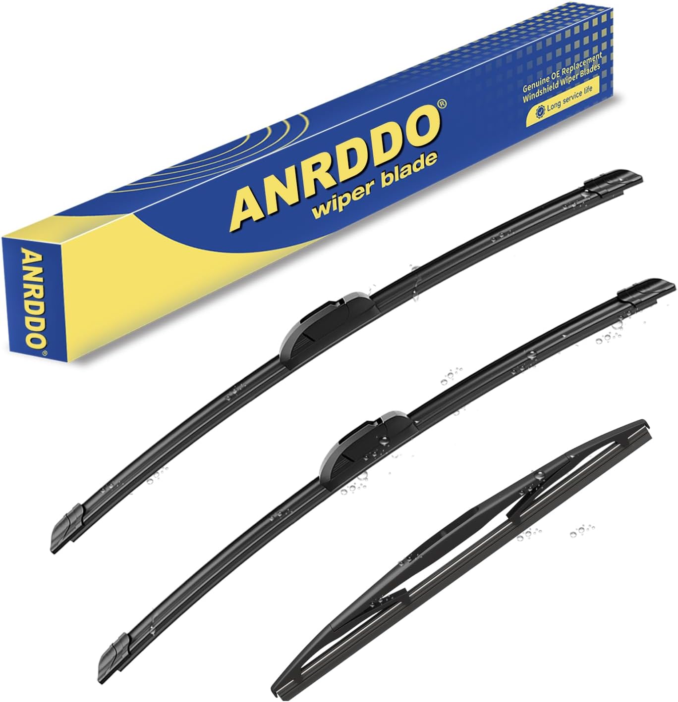 3 wipers Replacement for 2007 2008 2009 2010 2011 Honda CRV CR-V 2007-2015 2016 2017 2018 Acura RDX Windshield Wiper Blades Original Equipment Replacement - 26"/16"/14" (Set of 3) U/J HOOK
