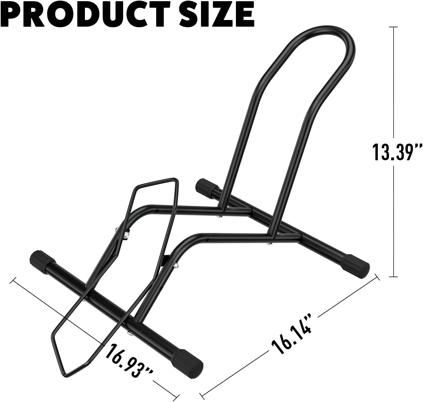 UNITEDPOWER Bike Floor Stand, Adjustable Freestanding Bicycle Storage Parking Rack for Indoor, Outdoor 16''-29" Wheel Stand