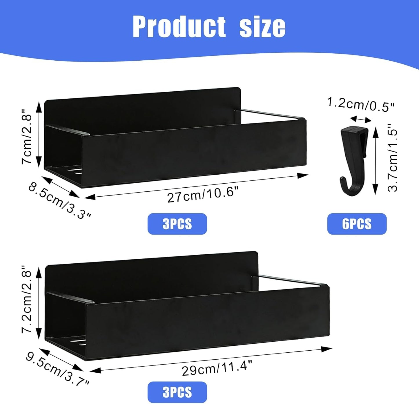 6Pcs Magnetic Aerosol Spray Can Holder, Steel Magnet Spray Toolbox Bottle Holder Rack Mechanic Paint Can Organizer Tool Box Storage Rack for Garage Home Workspace